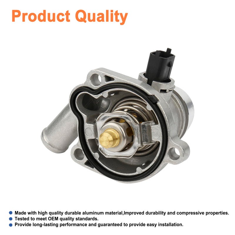 YOUYIEN Upgrade Aluminium Engine Coolant Thermostat Housing Assembly(1PCS).Fit For Buick Encore 2013-2020 Chevy Cruze 2011-2016 Trax Sonic 2013-2020.Replaces Part # 25200455 55565336 902-808 55593034. - Image 4